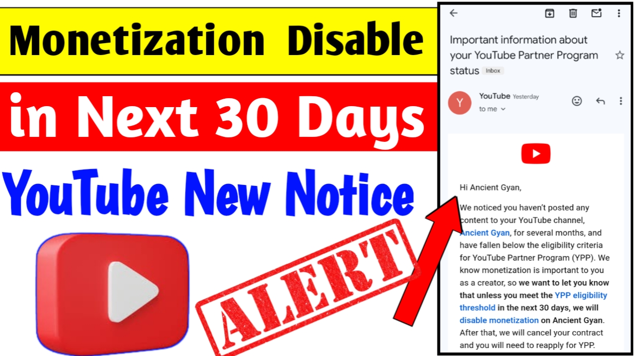 Important information about your YouTube Partner Program status