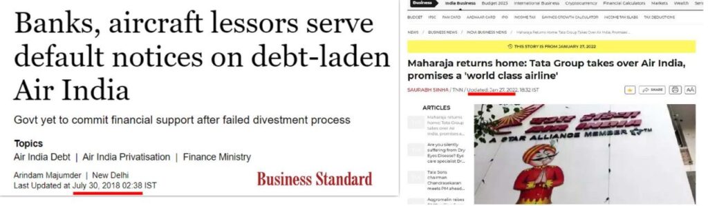 Banks, aircraft lessors serve default notices on debt-laden Air India